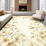 Ivory Garden Motif for Living Space Charm(Beige)