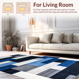 Trendy Abstract Patterned Decor(Blue)