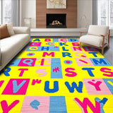 Lively Alphabetic Round Art(Blue)