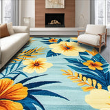 Artistic Floral Watercolor Effect(Blue)