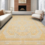 Ultra Soft Area Rug, Non Slip, Stain Resistant, Washable Area Rugs for Living Room, Bedroom, Rustic Neutral Twisted Lines(Beige)