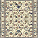 Ultra Soft Area Rug, Non Slip, Stain Resistant, Washable Area Rugs for Living Room, Bedroom, Stylish Colorful Bouquet Pattern(Beige)