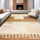 Ultra Soft Area Rug, Non Slip, Stain Resistant, Washable Area Rugs for Living Room, Bedroom, Rustic Textured Fawn Aesthetic(Beige)