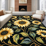 Dynamic Sunflower Graphic Element(Black)