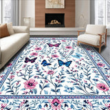 Charming Floral Butterfly Composition(White)