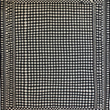 Ultra Soft Area Rug, Non Slip, Stain Resistant, Washable Area Rugs for Living Room, Bedroom, Sleek Minimalist Ogee Style(Black)
