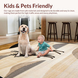 Ultra Soft Area Rug, Non Slip, Stain Resistant, Washable Area Rugs for Living Room, Bedroom, Contemporary Rustic Deer Aesthetic(Beige)