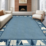 Artistic Geometric Wilderness Scene(Blue)