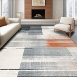 Ultra Soft Area Rug, Non Slip, Stain Resistant, Washable Area Rugs for Living Room, Bedroom, Rustic Geometric Color Play(Gray)