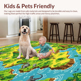 Vivid Dino Trail Imagination Canvas(Green)