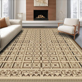 Cozy Ogee Patterned Nature Inspired(Beige)