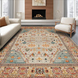 Ultra Soft Area Rug, Non Slip, Stain Resistant, Washable Area Rugs for Living Room, Bedroom, Boho Woven for(Beige)