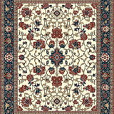 Lush Abstract Artistry in Blue(Beige)