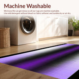 Ultra Soft Area Rug, Non Slip, Stain Resistant, Washable Area Rugs for Living Room, Bedroom, Elegant Modern Artistic Composition(Purple)