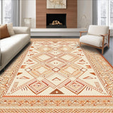 Ultra Soft Area Rug, Non Slip, Stain Resistant, Washable Area Rugs for Living Room, Bedroom, Boho Chic Area With Abstract Geometric For Home Decor(Beige)