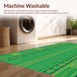 Ultra Soft Area Rug, Non Slip, Stain Resistant, Washable Area Rugs for Living Room, Bedroom, Bold Graphic Animal Patterned Rug(Green)
