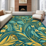 Ultra Soft Area Rug, Non Slip, Stain Resistant, Washable Area Rugs for Living Room, Bedroom, Boho Hallway Non Slip(Blue)