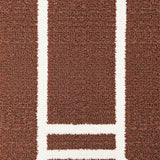 Ultra Soft Area Rug, Non Slip, Stain Resistant, Washable Area Rugs for Living Room, Bedroom, Playful Retro Sports Decor(Brown)