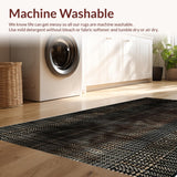 Ultra Soft Area Rug, Non Slip, Stain Resistant, Washable Area Rugs for Living Room, Bedroom, Leopard Design Pet-Friendly Bedroom Area Rug(Beige)