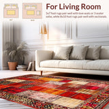 Elegant Mixed Motif in Diverse Tones(Red)