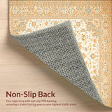 Beige Medallion Machine Woven(Ivory)