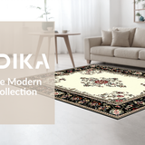 Classic Black Ivory Medallion Elegance(Ivory)