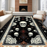 Ultra Soft Area Rug, Non Slip, Stain Resistant, Washable Area Rugs for Living Room, Bedroom, Spooky Witchy Themed Rug(Black)