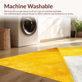 Ultra Soft Area Rug, Non Slip, Stain Resistant, Washable Area Rugs for Living Room, Bedroom, Vibrant Yellow Kitchen Stain-Resistant Decorative Rug(Yellow)