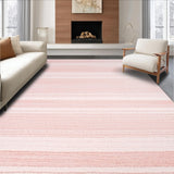 Ultra Soft Area Rug, Non Slip, Stain Resistant, Washable Area Rugs for Living Room, Bedroom, Contemporary Warm Blush Vibe(Pink)