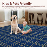 Elegant Gold Accents with Geometric Flair(Blue)