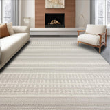 Ultra Soft Area Rug, Non Slip, Stain Resistant, Washable Area Rugs for Living Room, Bedroom, Minimalist Monochrome Lattice Style(Gray)