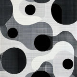 Graceful Abstract Wave Composition(Black)