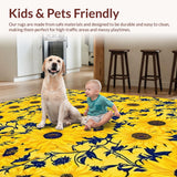 Retro Artistic Sunflower Print(Yellow)