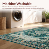 Chic Distressed Oceanic Motif(Blue)