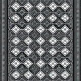 Minimalist Geometric Diamond Motif(Black)