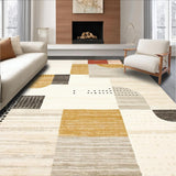 Ultra Soft Area Rug, Non Slip, Stain Resistant, Washable Area Rugs for Living Room, Bedroom, Sleek Urban Rustic Visual Theme(Beige)