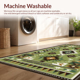 Cozy Ethnic Linear Arrangement(Green)
