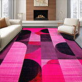 Ultra Soft Area Rug, Non Slip, Stain Resistant, Washable Area Rugs for Living Room, Bedroom, Stylish Graphic Wild Animal Motif(Pink)