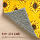 Ultra Soft Area Rug, Non Slip, Stain Resistant, Washable Area Rugs for Living Room, Bedroom, Handcrafted Cheerful Sunlit Aesthetic(Yellow)