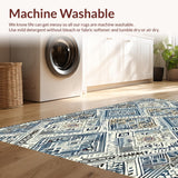 Ultra Soft Area Rug, Non Slip, Stain Resistant, Washable Area Rugs for Living Room, Bedroom, Striking Modern Gray Artful Patterns(Gray)