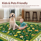 Vibrant Floral Tiled Aesthetic(Green)
