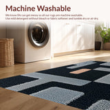 Ultra Soft Area Rug, Non Slip, Stain Resistant, Washable Area Rugs for Living Room, Bedroom, Autumn Mushroom Black Entryway Non-Slip Rug(Black)