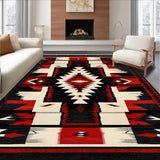 Vibrant Arrow Geometric Motif(Red)