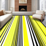 Ultra Soft Area Rug, Non Slip, Stain Resistant, Washable Area Rugs for Living Room, Bedroom, Contemporary Striking Zebra Influence(Yellow)