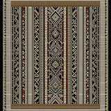 Contemporary Abstract Geometric Weave(Black)