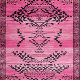 Ultra Soft Area Rug, Non Slip, Stain Resistant, Washable Area Rugs for Living Room, Bedroom, Chic Modern Abstract Aesthetic(Pink)