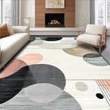 Ultra Soft Area Rug, Non Slip, Stain Resistant, Washable Area Rugs for Living Room, Bedroom, Artistic Fluid Shaggy Composition(Gray)