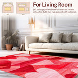 Luxurious Plush Heart Decoration(Red)