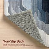 Ultra Soft Area Rug, Non Slip, Stain Resistant, Washable Area Rugs for Living Room, Bedroom, Abstract Monochrome Artistry Piece(Gray)