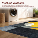 Ultra Soft Area Rug, Non Slip, Stain Resistant, Washable Area Rugs for Living Room, Bedroom, Doormat Decor Vibe Curator Only Good Energy Allowed Inside(Yellow)